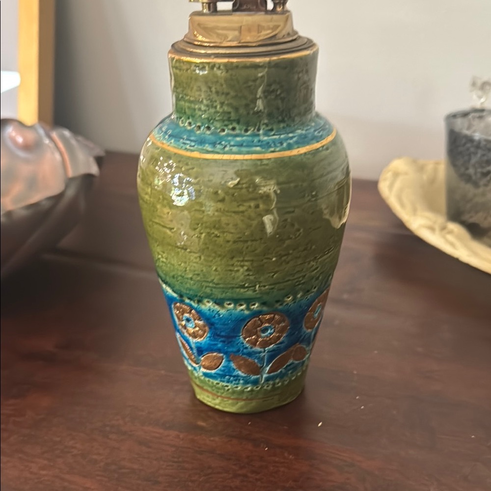 Rosenthal Green and Blue Accent Vase